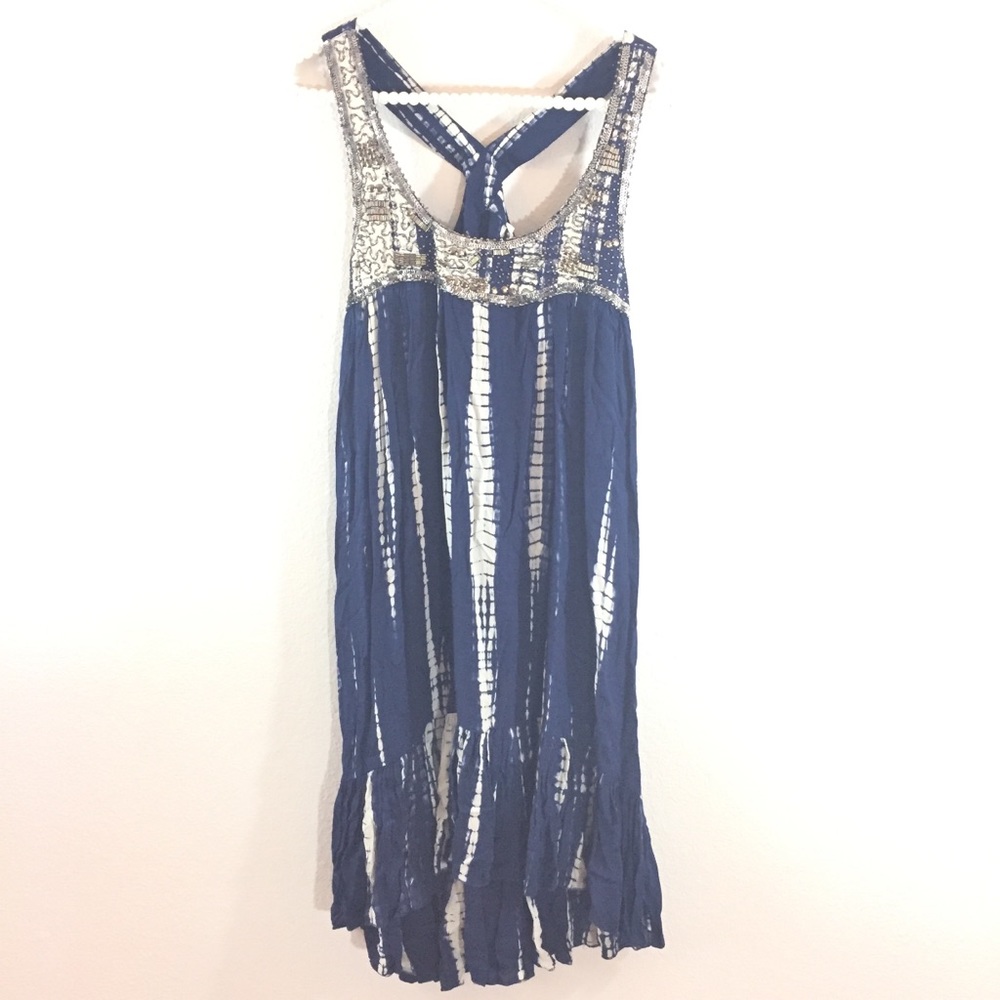 Tie Dye Dress w/ Embellishment size small